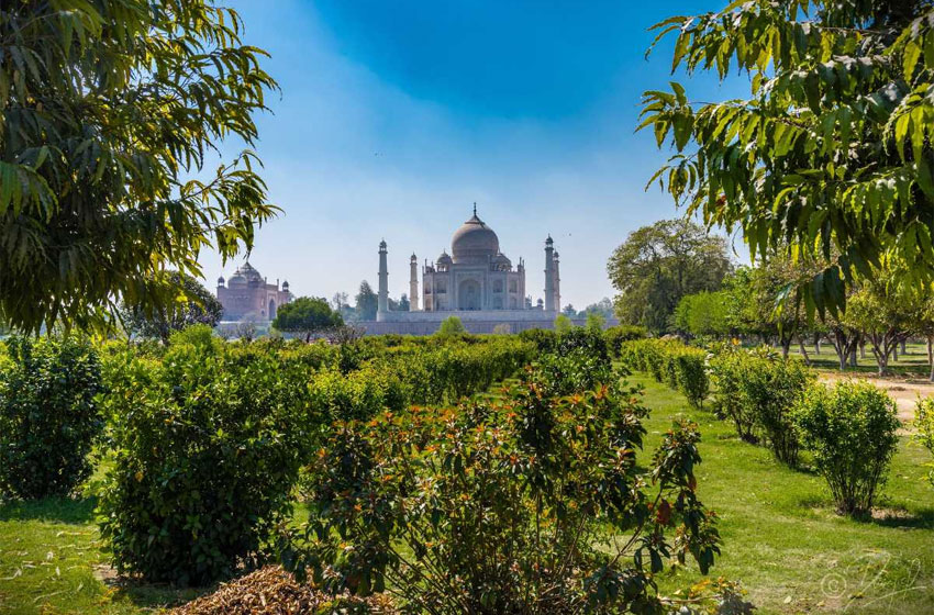 Mehtab Bagh al atardecer