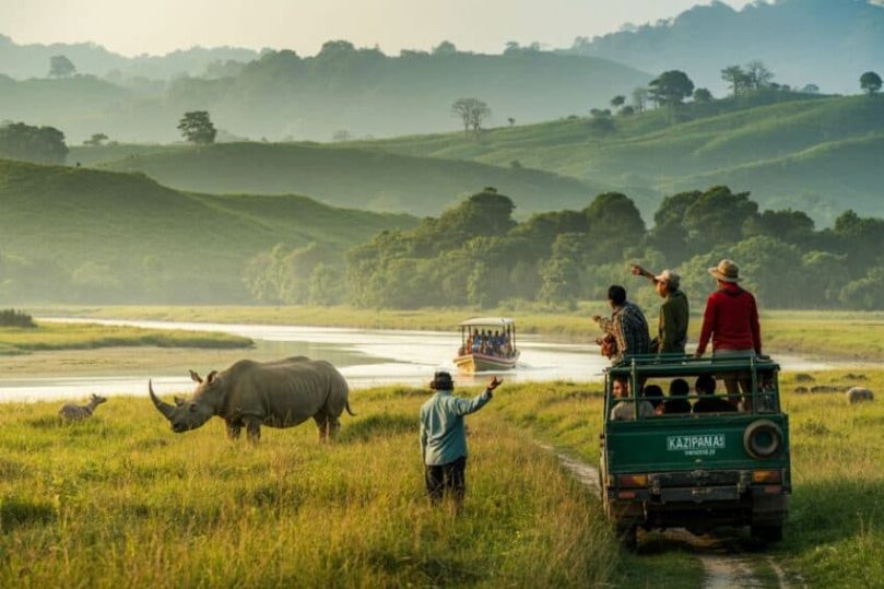Safari por Kaziranga y Assam con Guía en Español